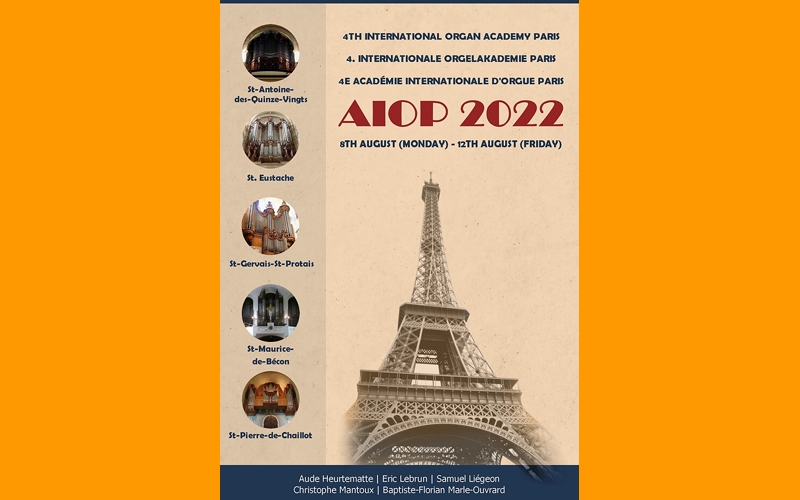 4. Internationale Orgelakademie Paris AIOP 2022