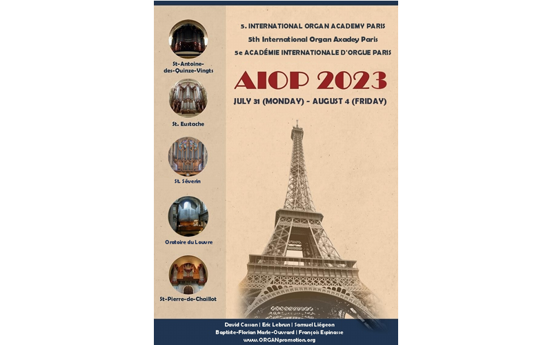 5th International Organ Academy Paris